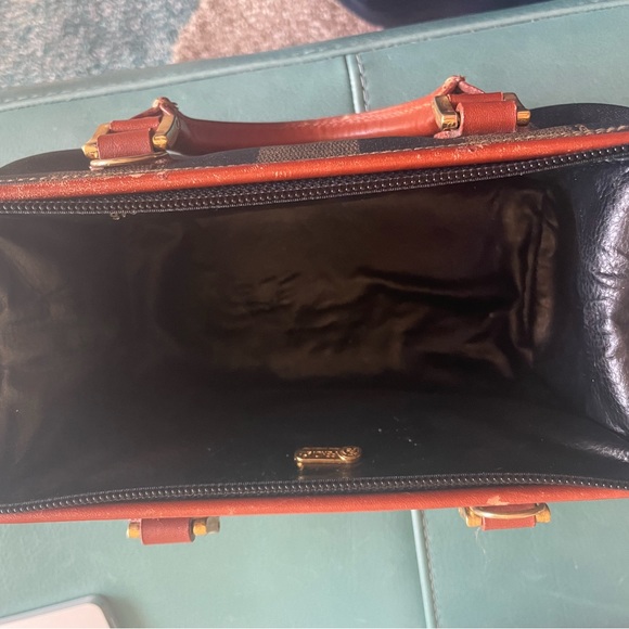 Sold elsewhere - Fendi Mini Pequin Boston Bag Brown Handles - Picture 11 of 16